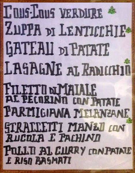 Il barattolo меню