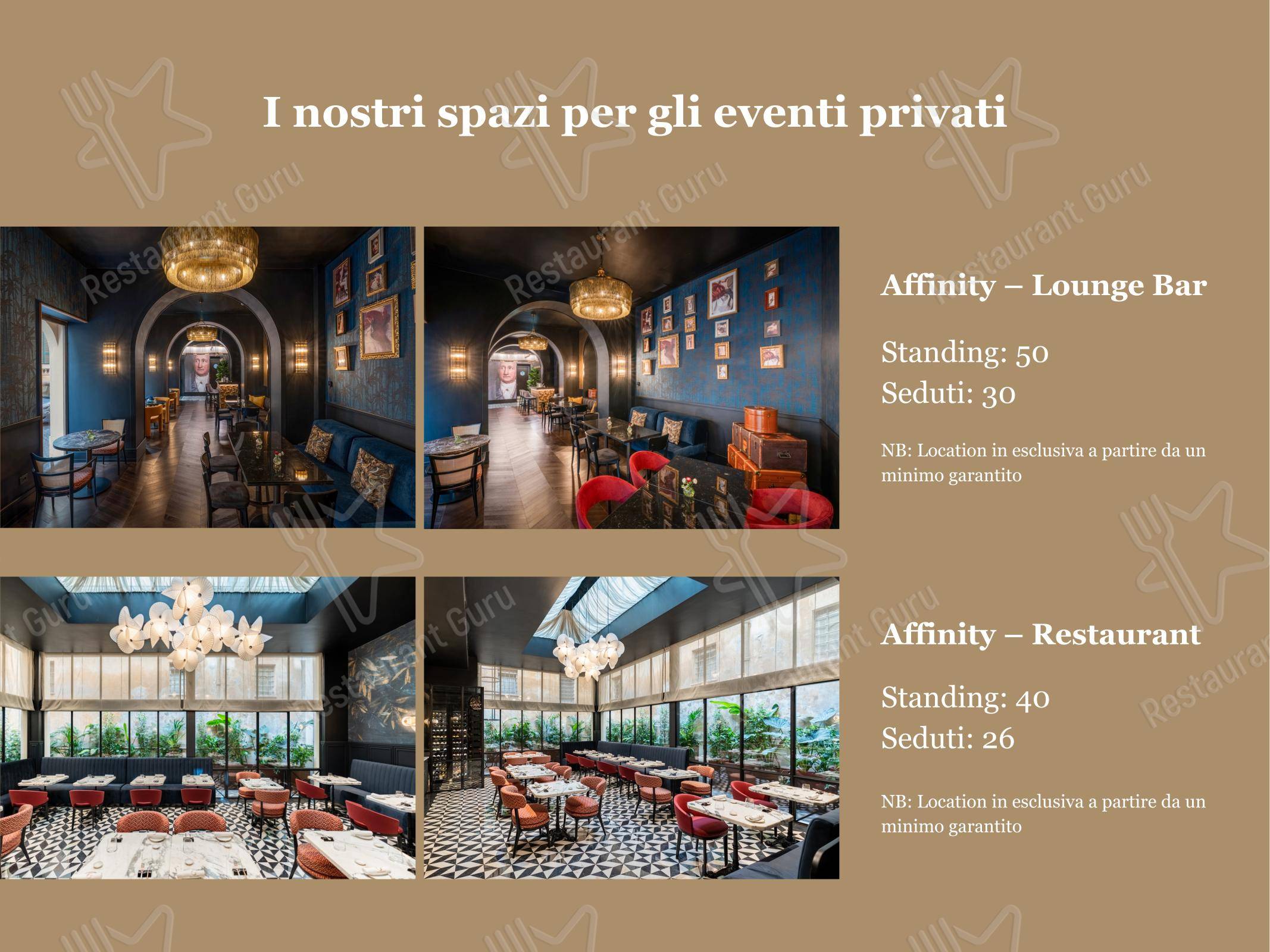Меню ресторана Affinity Kitchen & Alchemy Restaurant