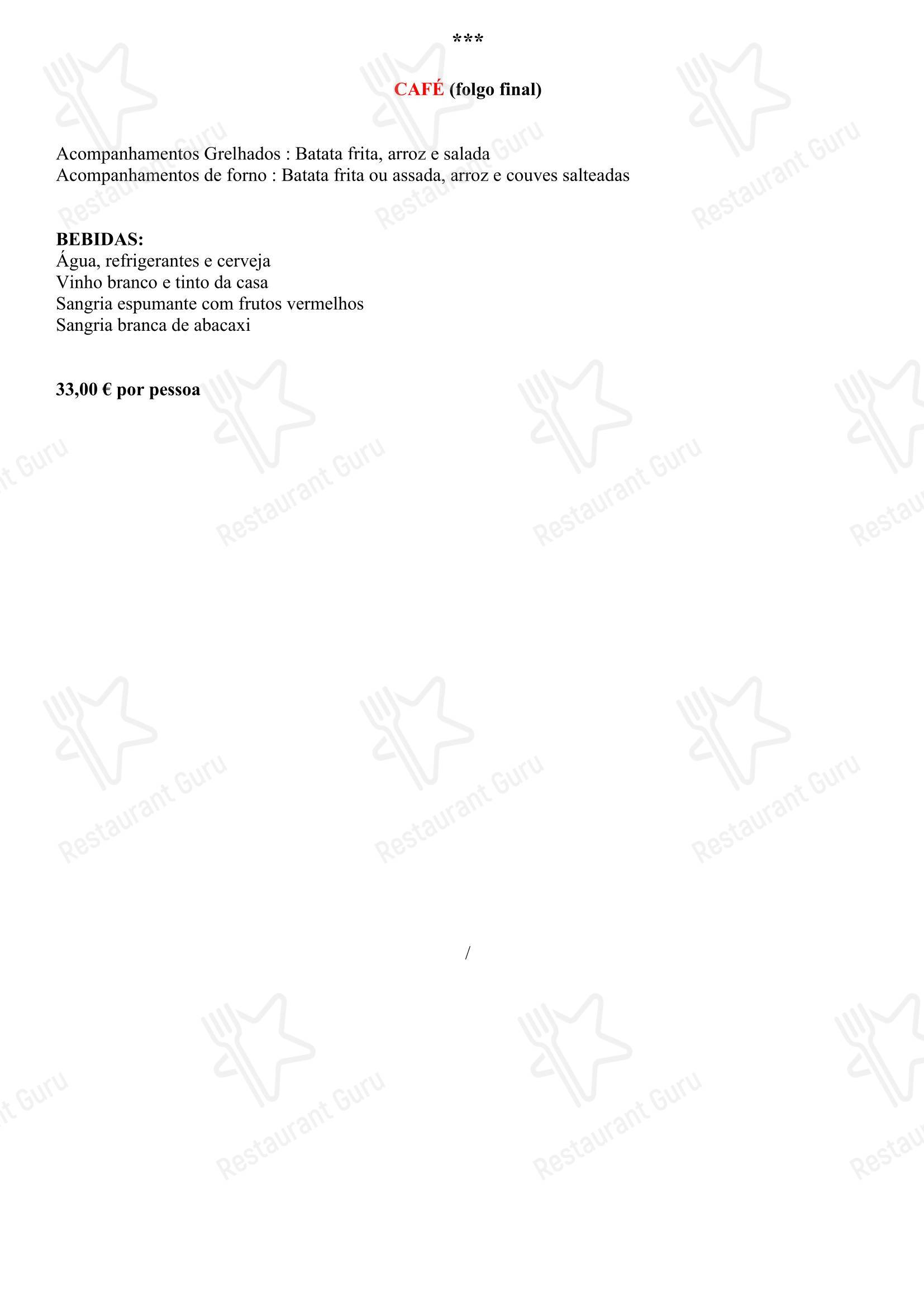 Palhinhas Gold в Риу-Майоре - At Home Catering Menu