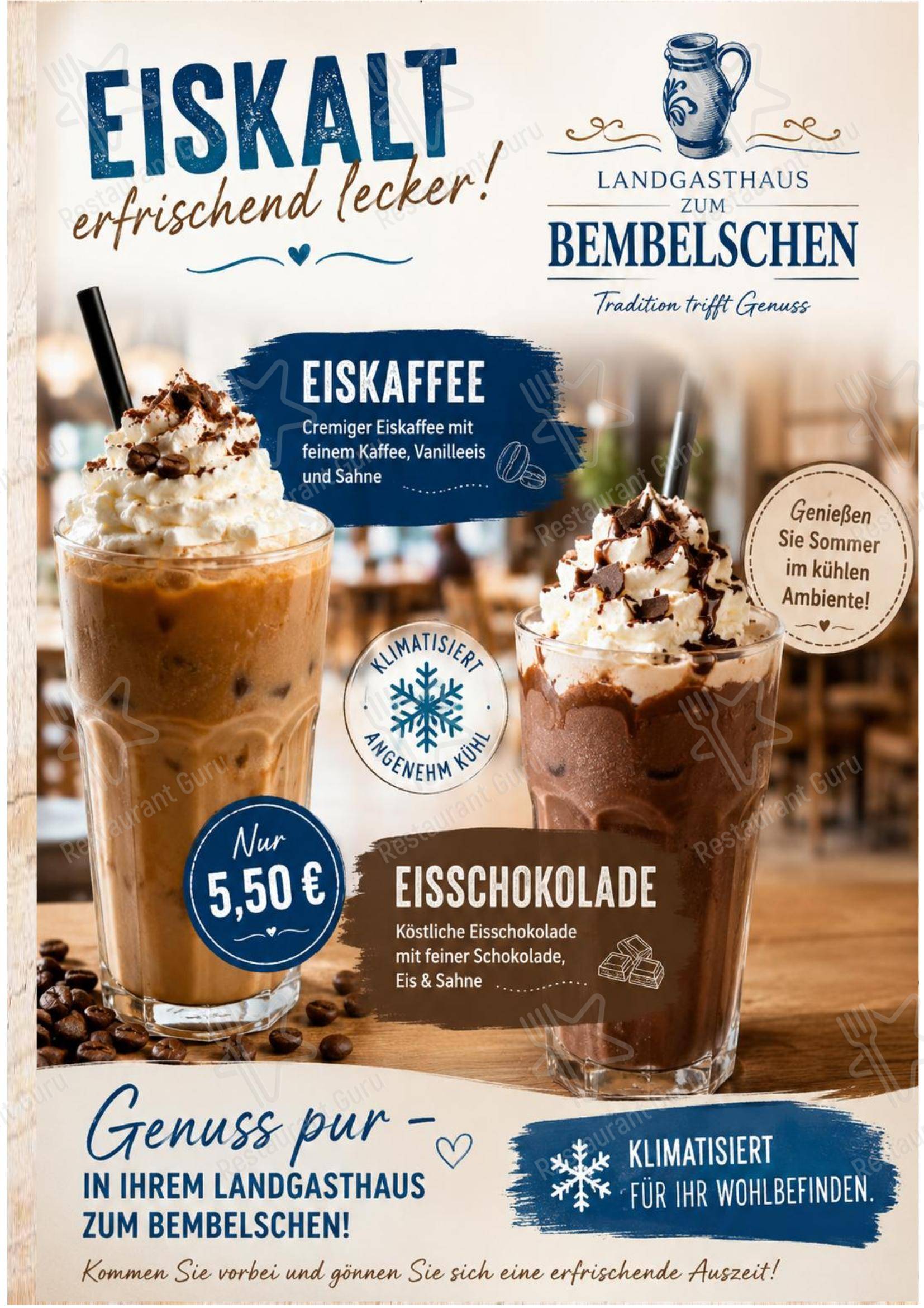 Меню ресторана Zum Bembelsche в Раунхайме