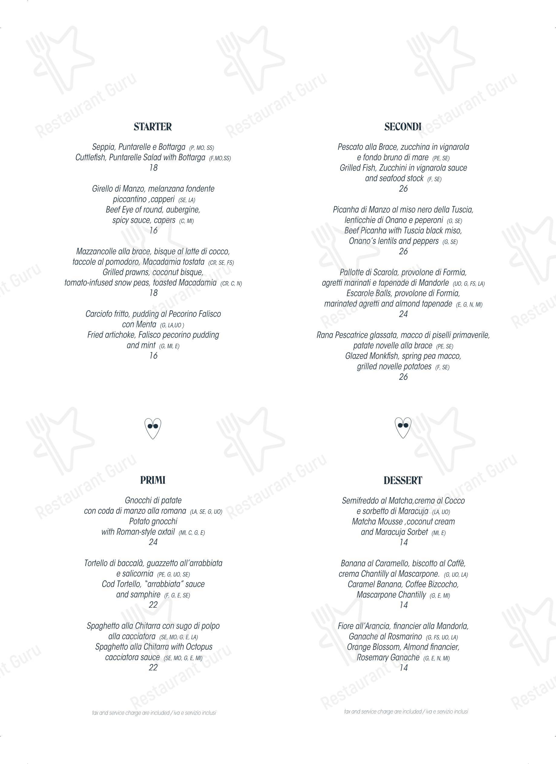 Меню ресторана Affinity Kitchen & Alchemy Restaurant - Ночное меню