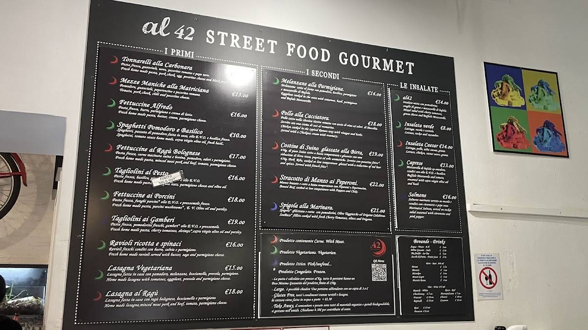 Al42 Street Food Gourmet меню