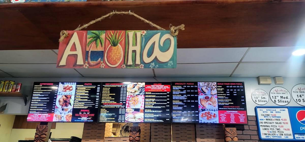 Aloha Pizza and Pasta меню