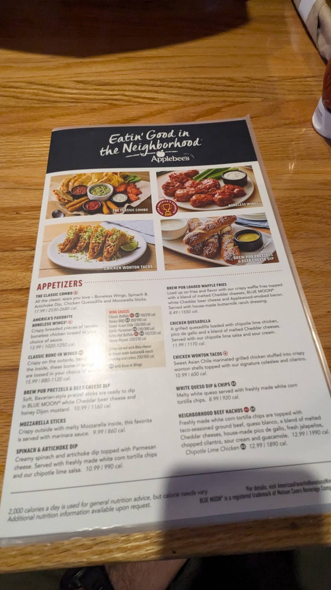 Applebee's Grill + Bar меню
