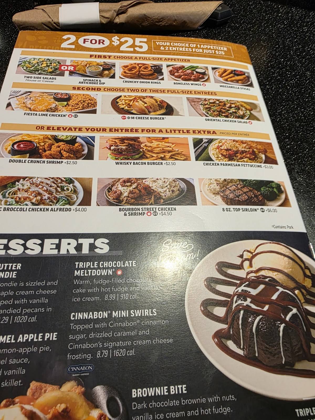 Applebee's Grill + Bar меню