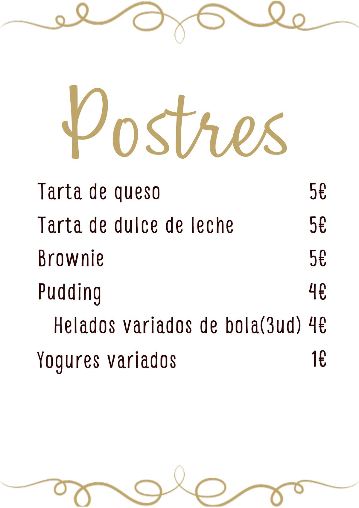Avenida del Sabor Arganda меню