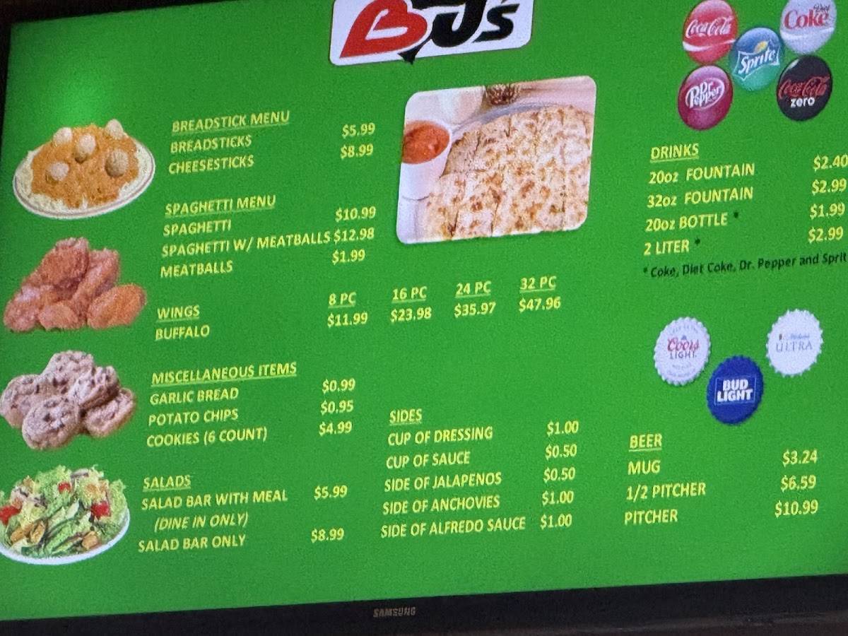 B J's Pizza House меню