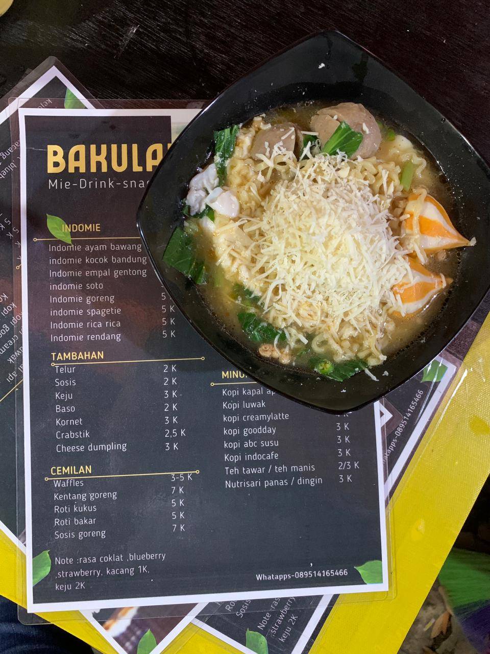 Bakulan Rimba меню