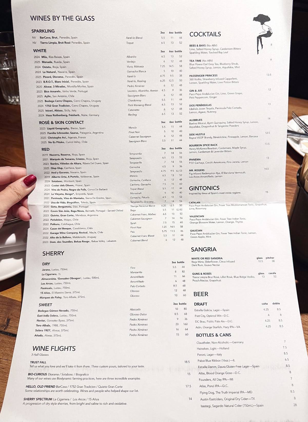 Barcelona Wine Bar меню