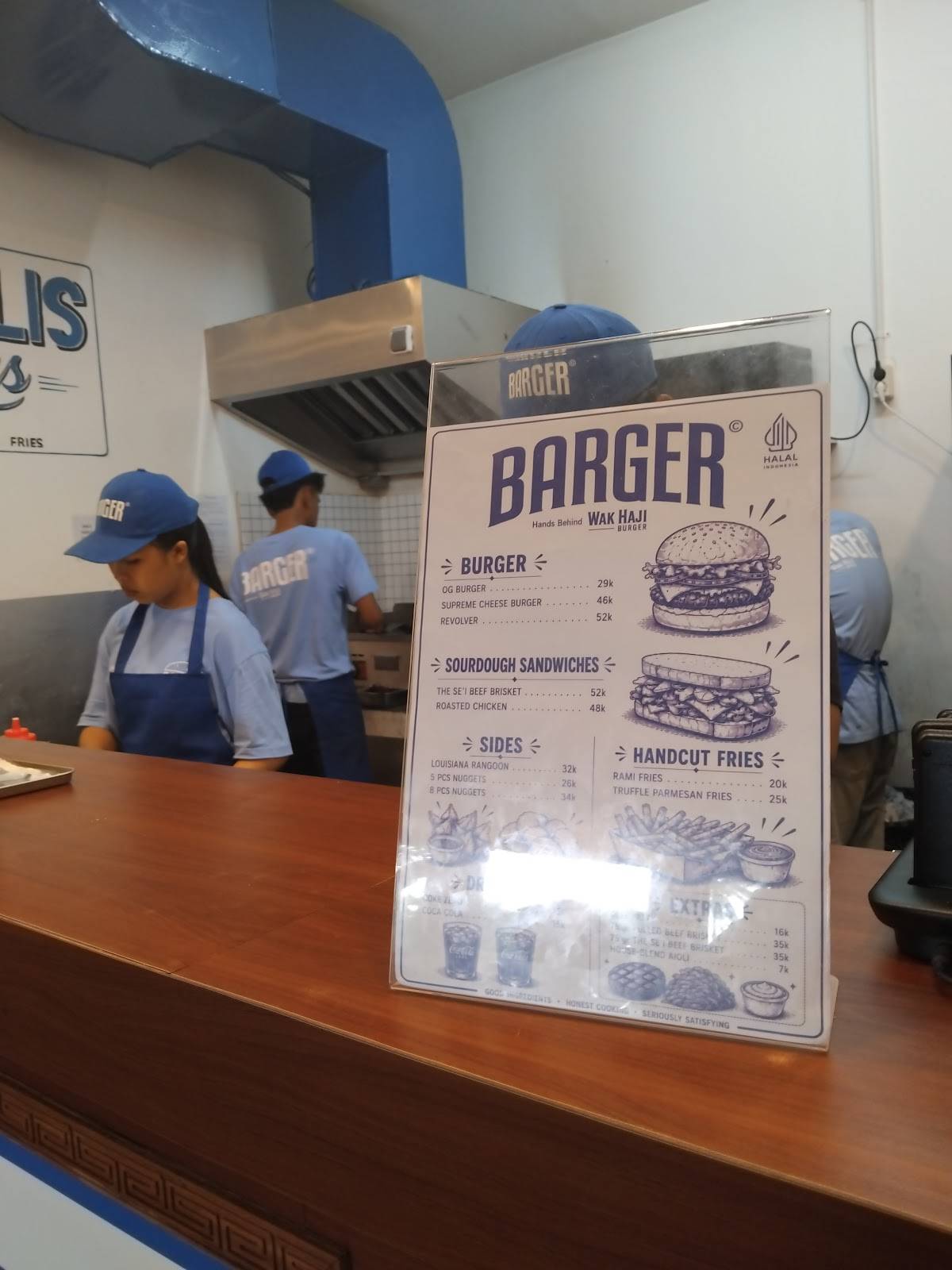 Barger меню