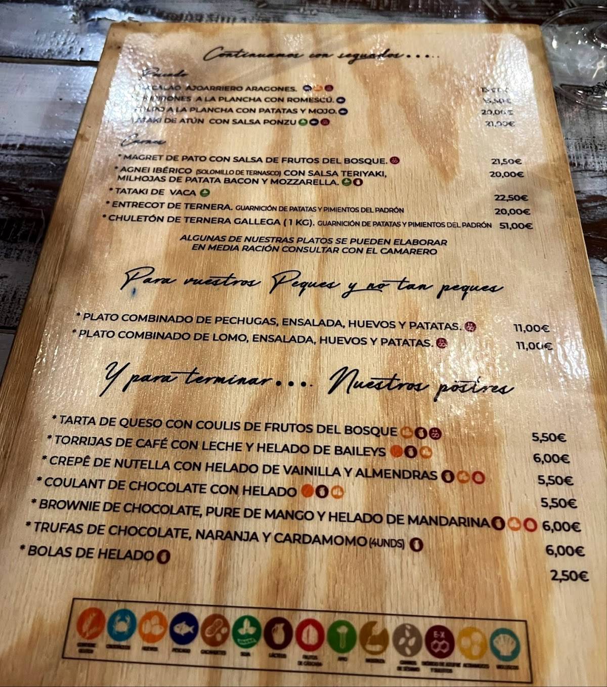 Taberna Holandesa Gouda Biescas меню