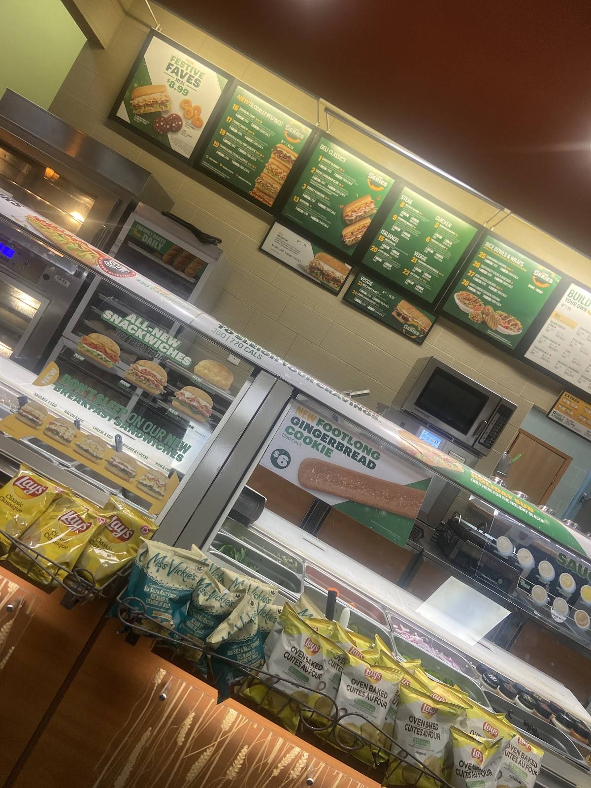 Subway меню