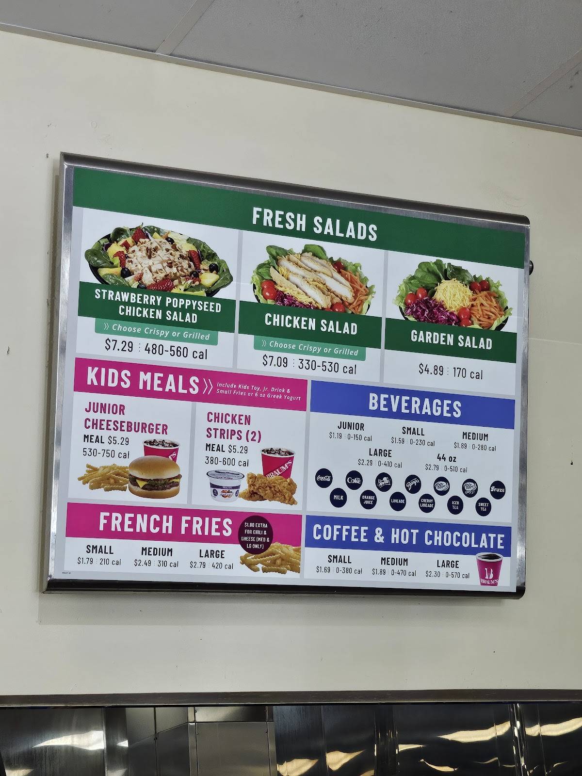 Braum's Ice Cream & Dairy Store меню