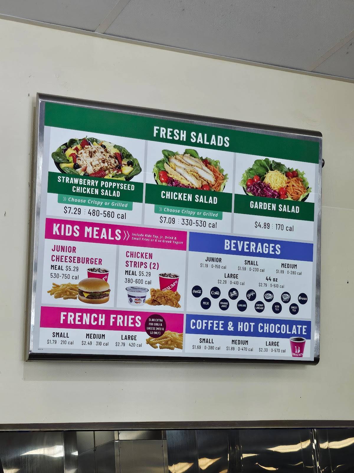 Braum's Ice Cream & Dairy Store меню