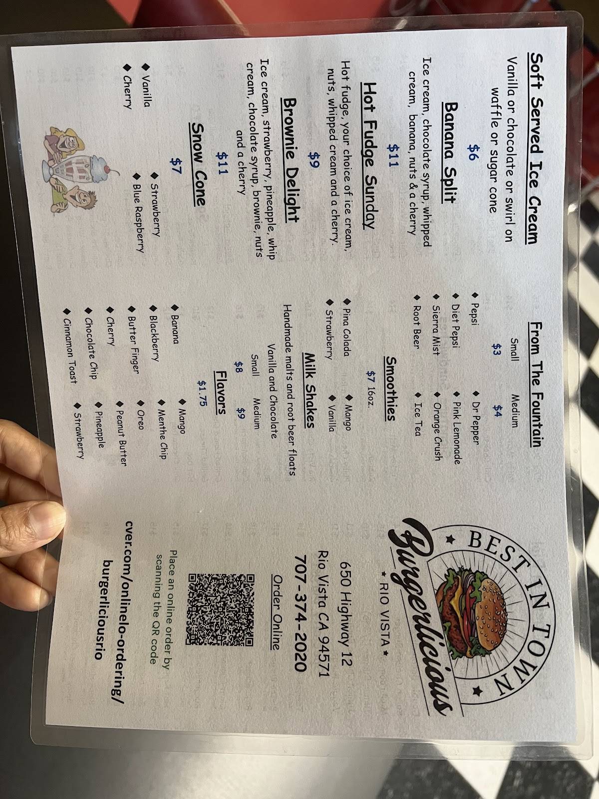 Burgerlicious меню
