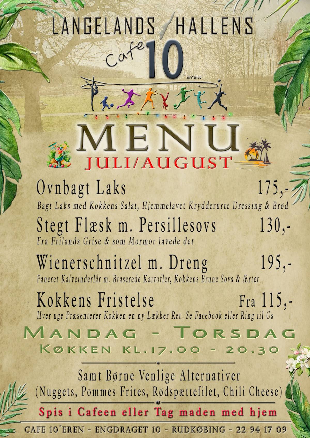 Cafe 10’eren меню