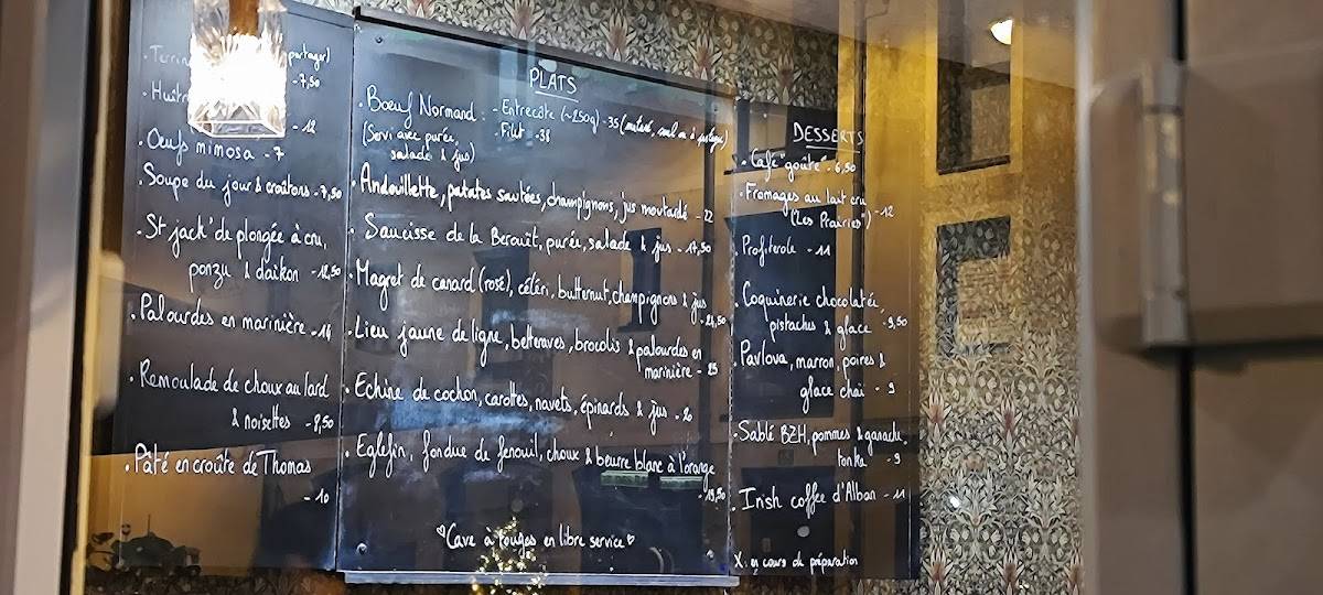 Café Breton меню