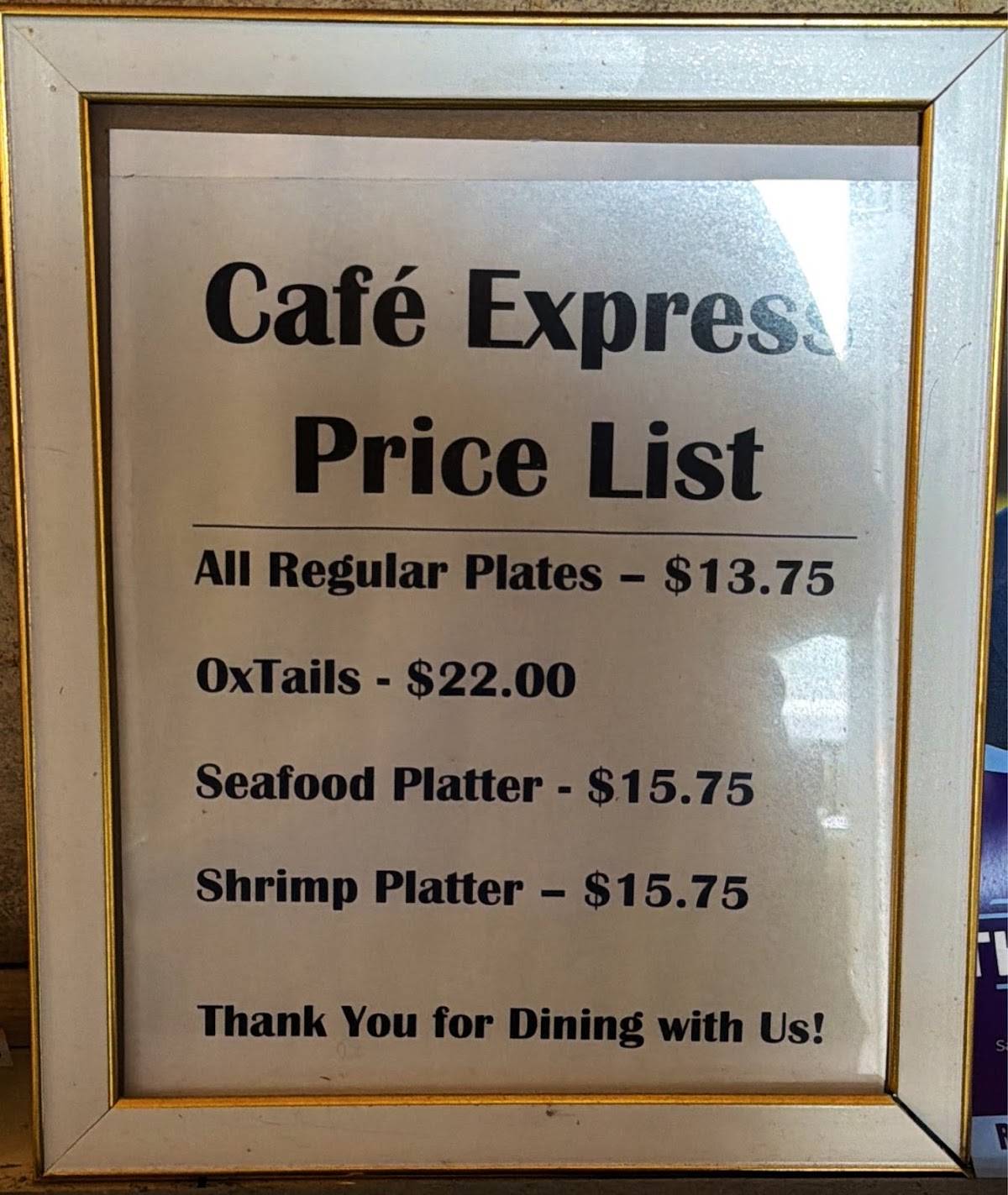 Cafe Express Soul Food меню