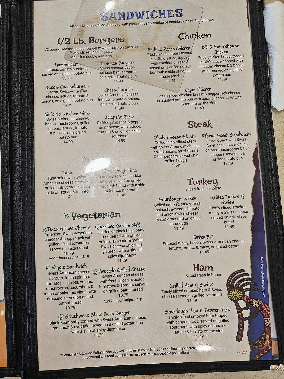 Cafe Java меню