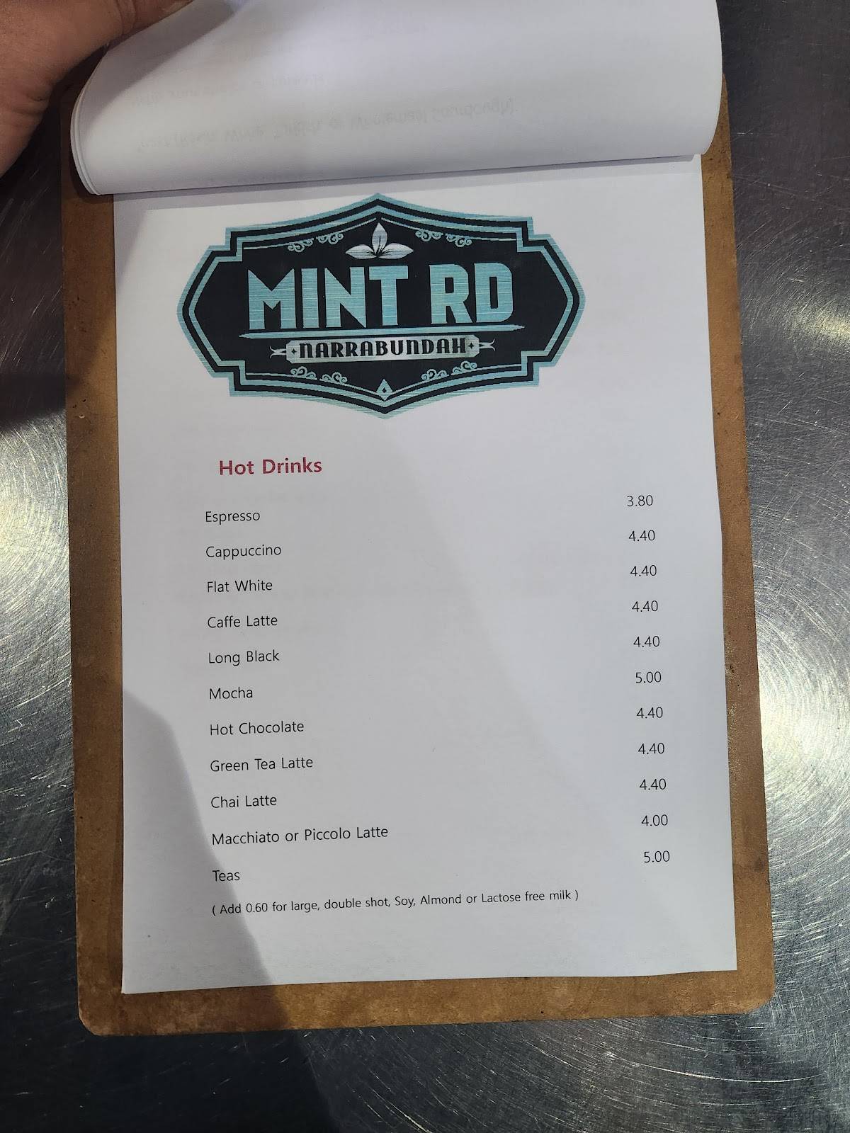 Mint Road меню