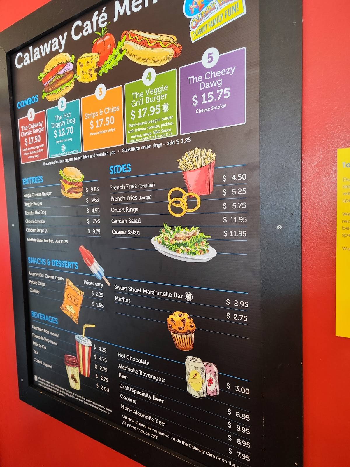 Calaway Café меню