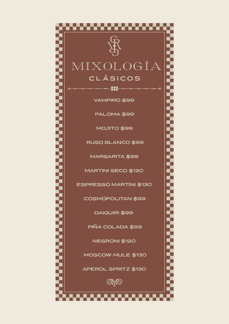 Casa Rosa меню