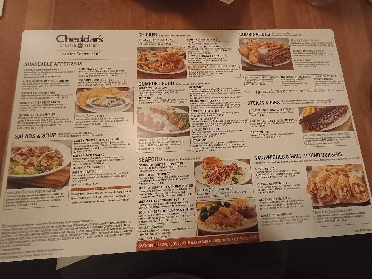 Cheddar's Scratch Kitchen меню