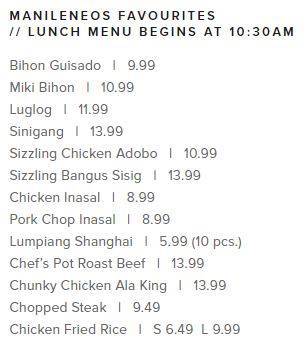 Chef George Breakfast and Lunch меню