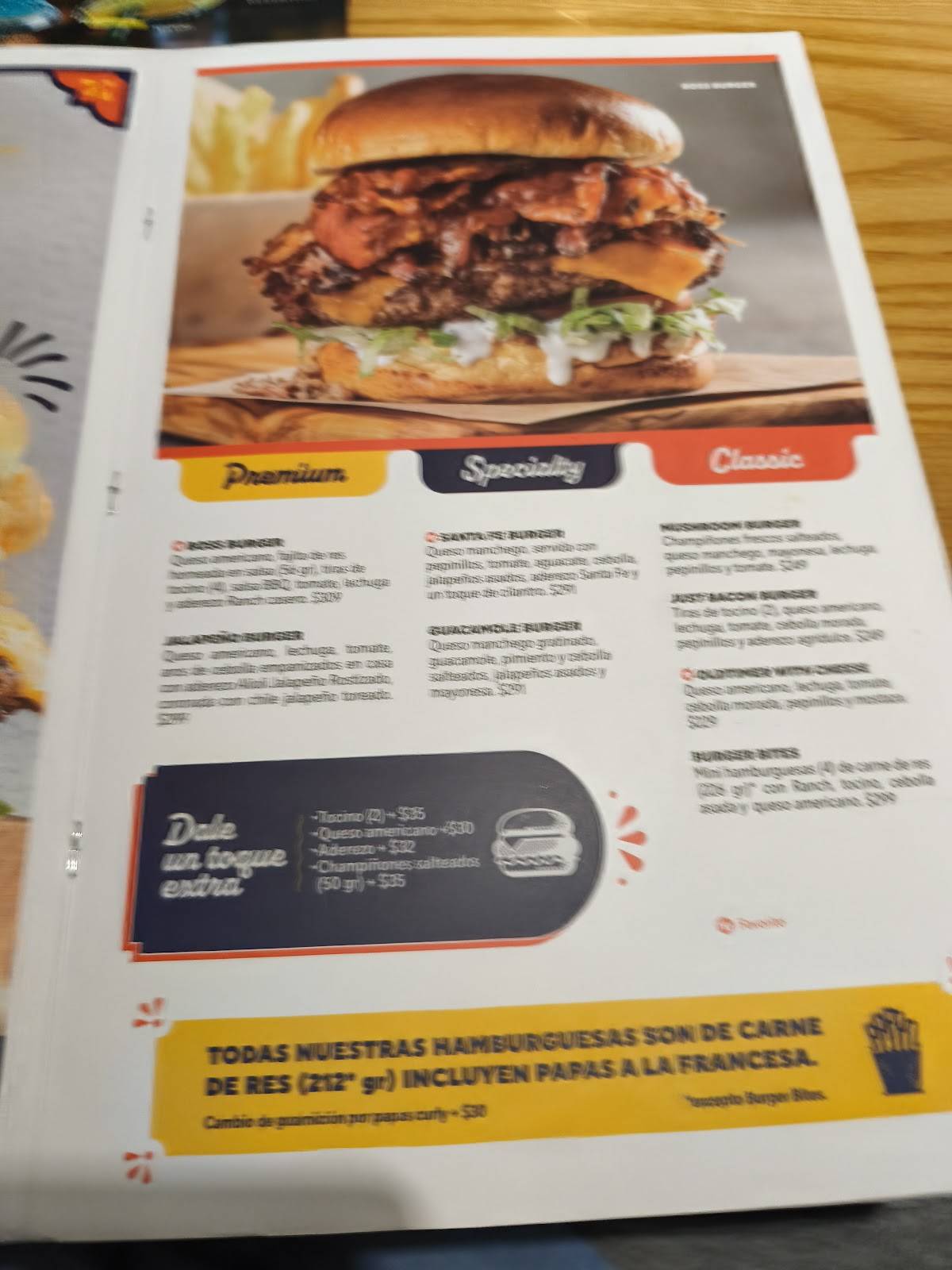 Chili's меню