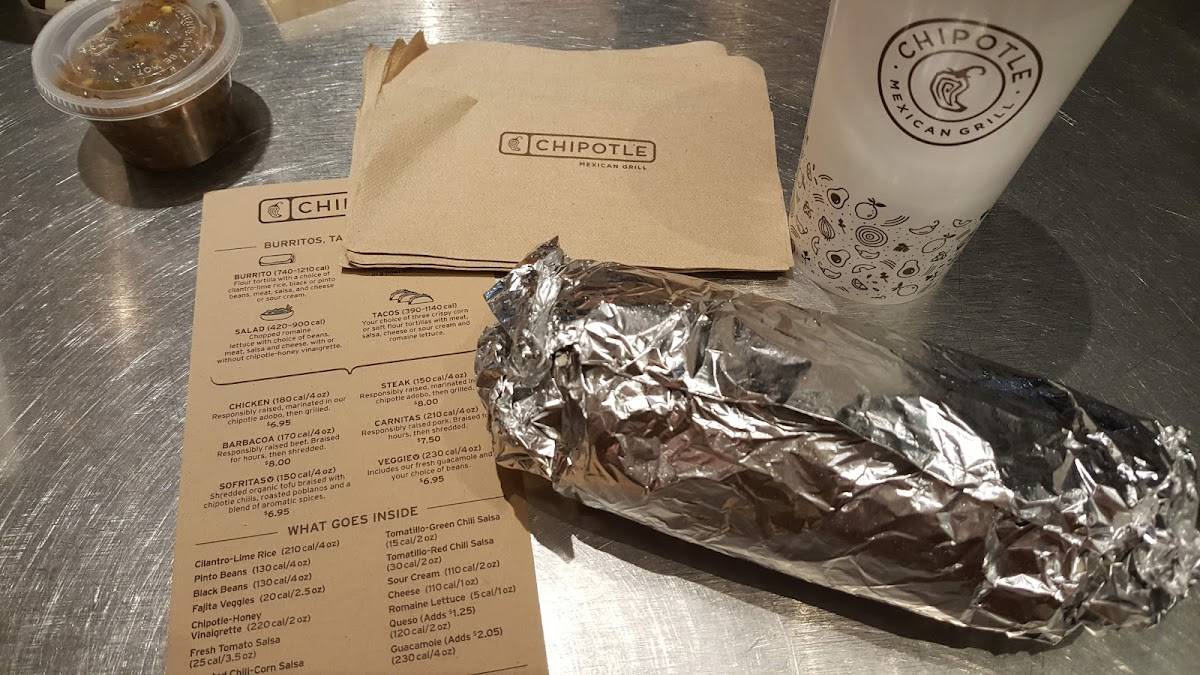 Chipotle Mexican Grill меню