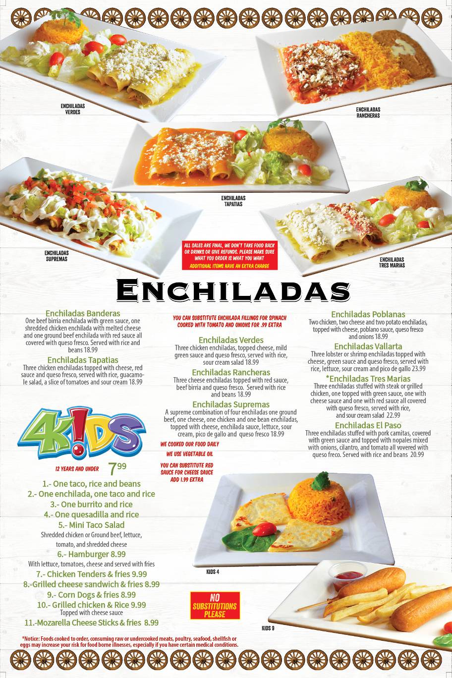 Don Ramon Mexican Restaurant меню