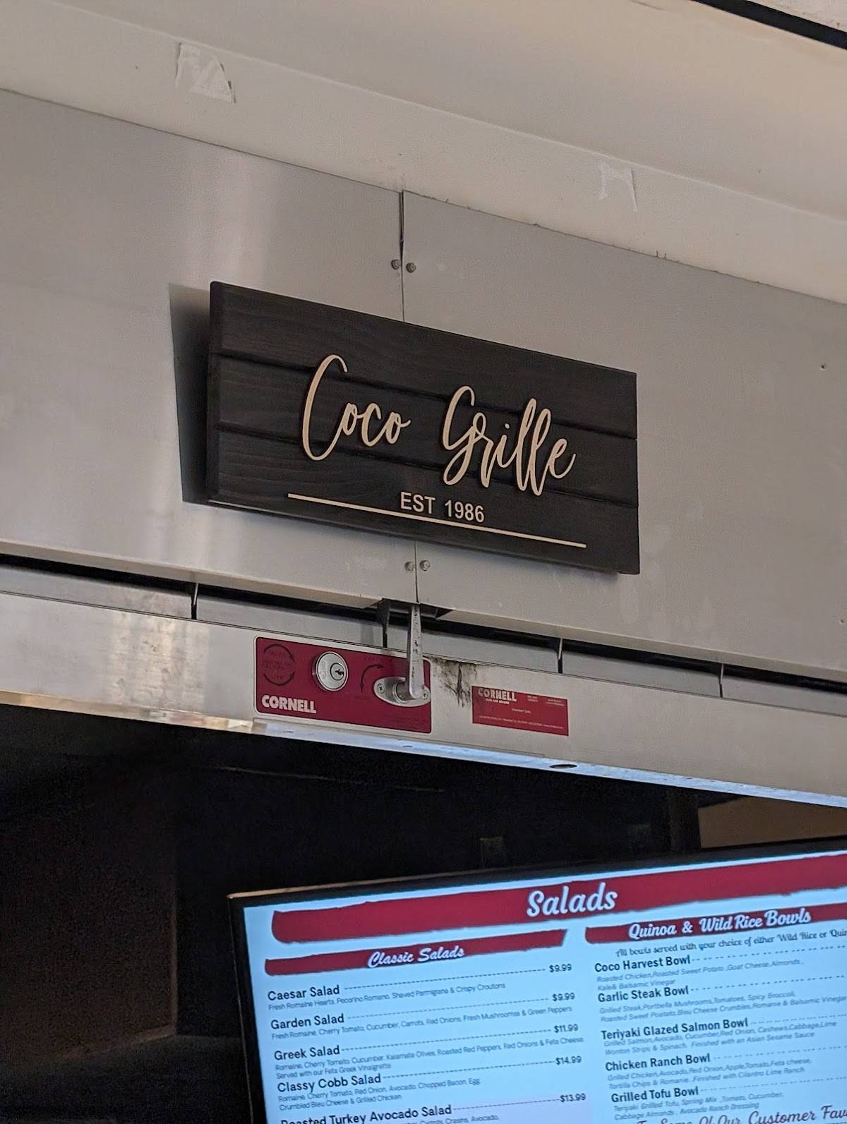 Coco Grille меню