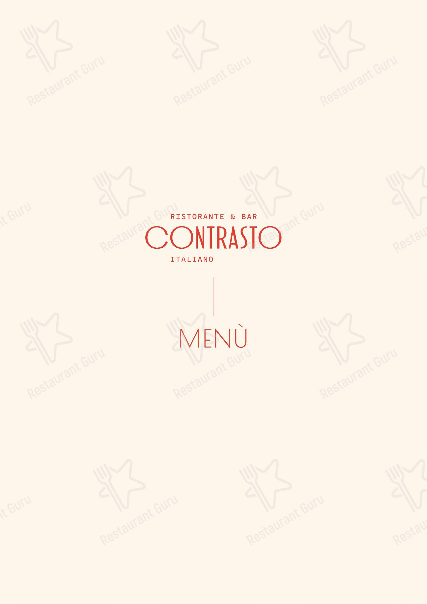 Взгляните на меню Contrasto