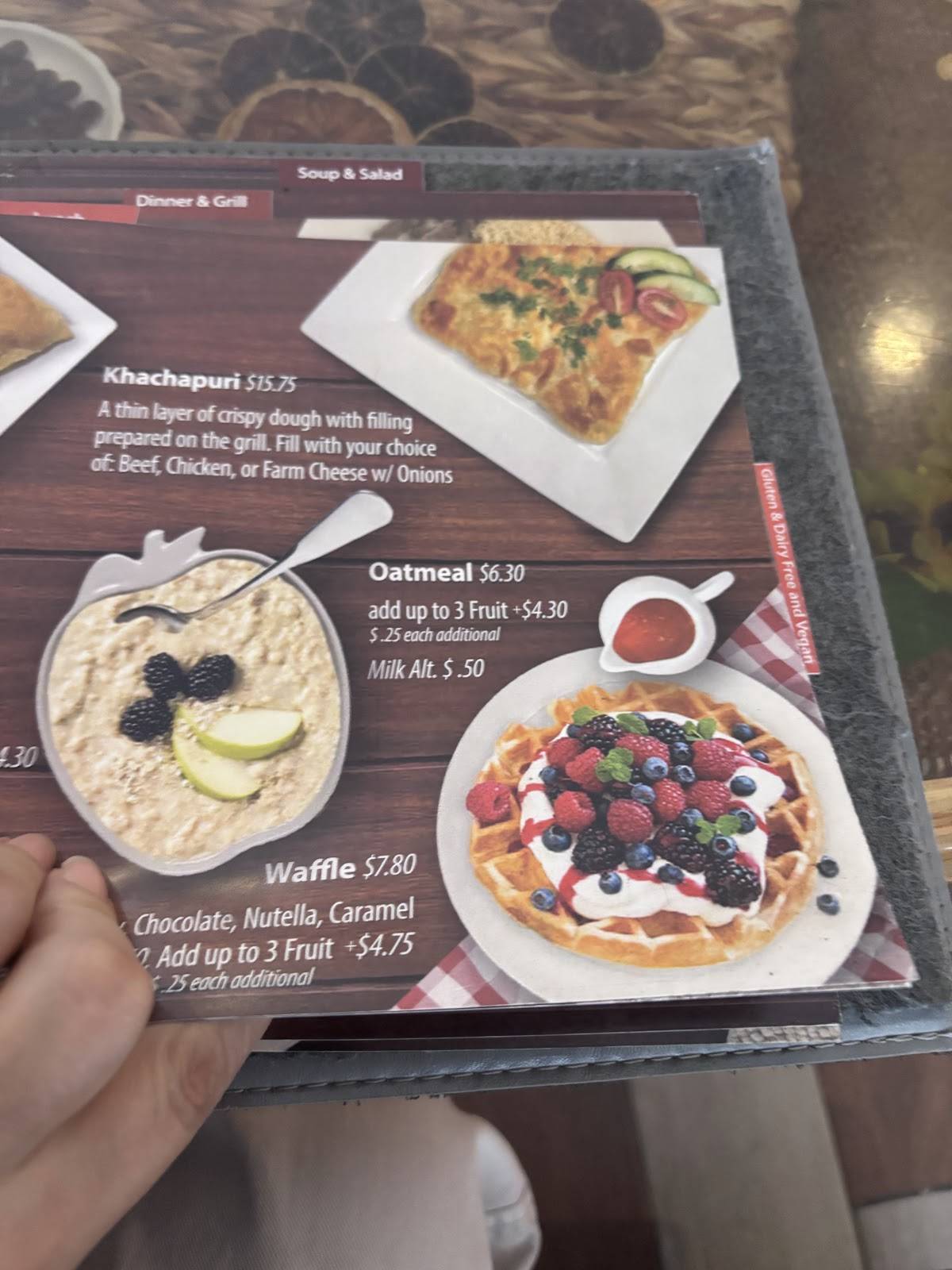 Crepes Tea House меню
