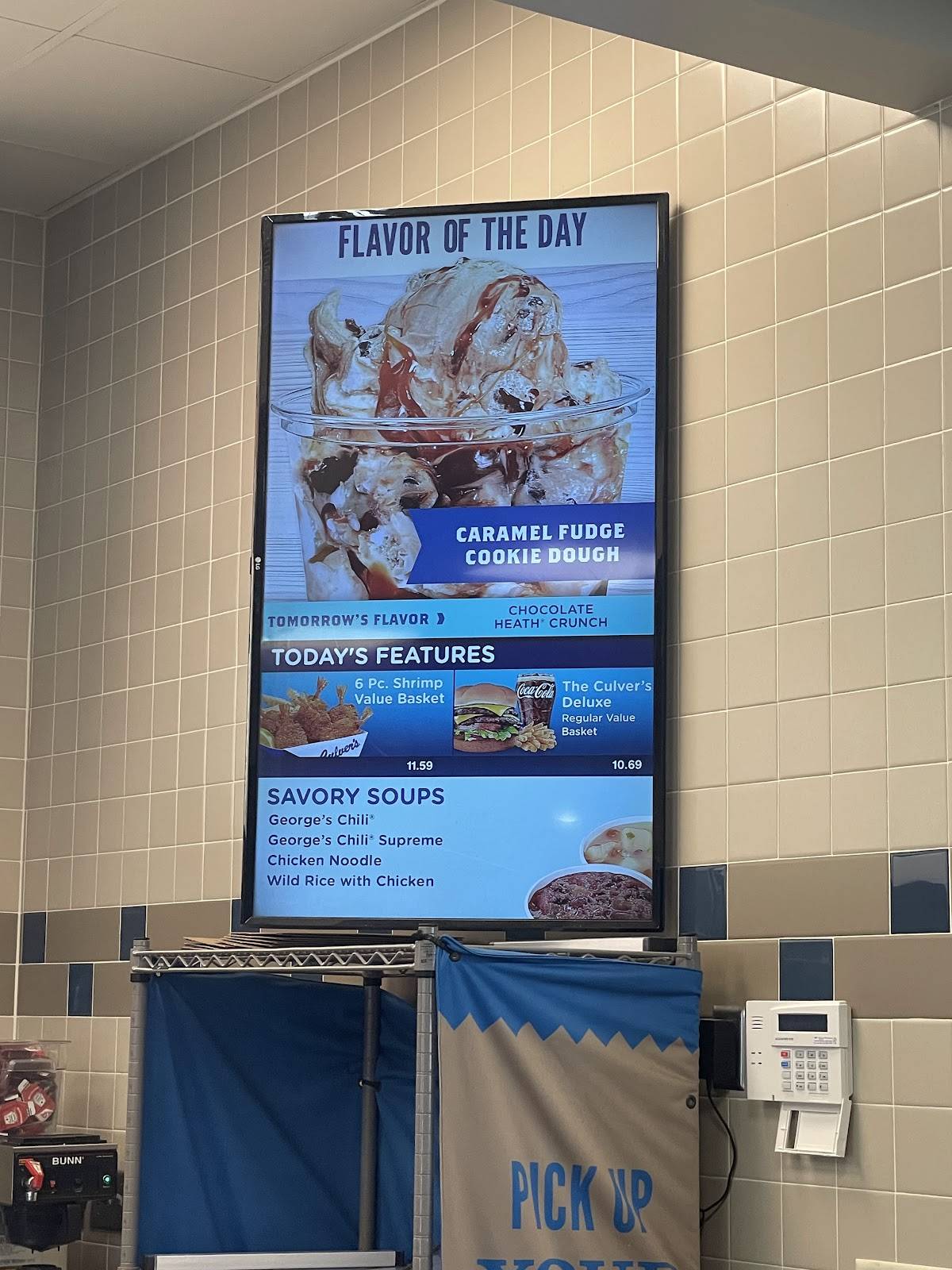 Culver’s меню