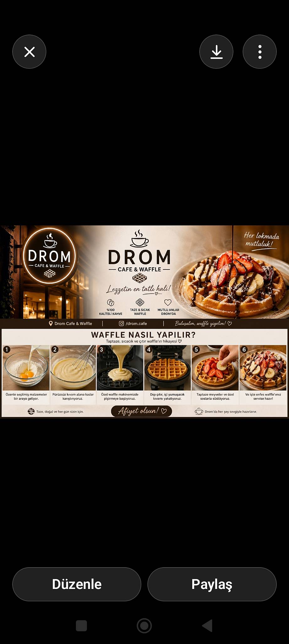 DRØM меню
