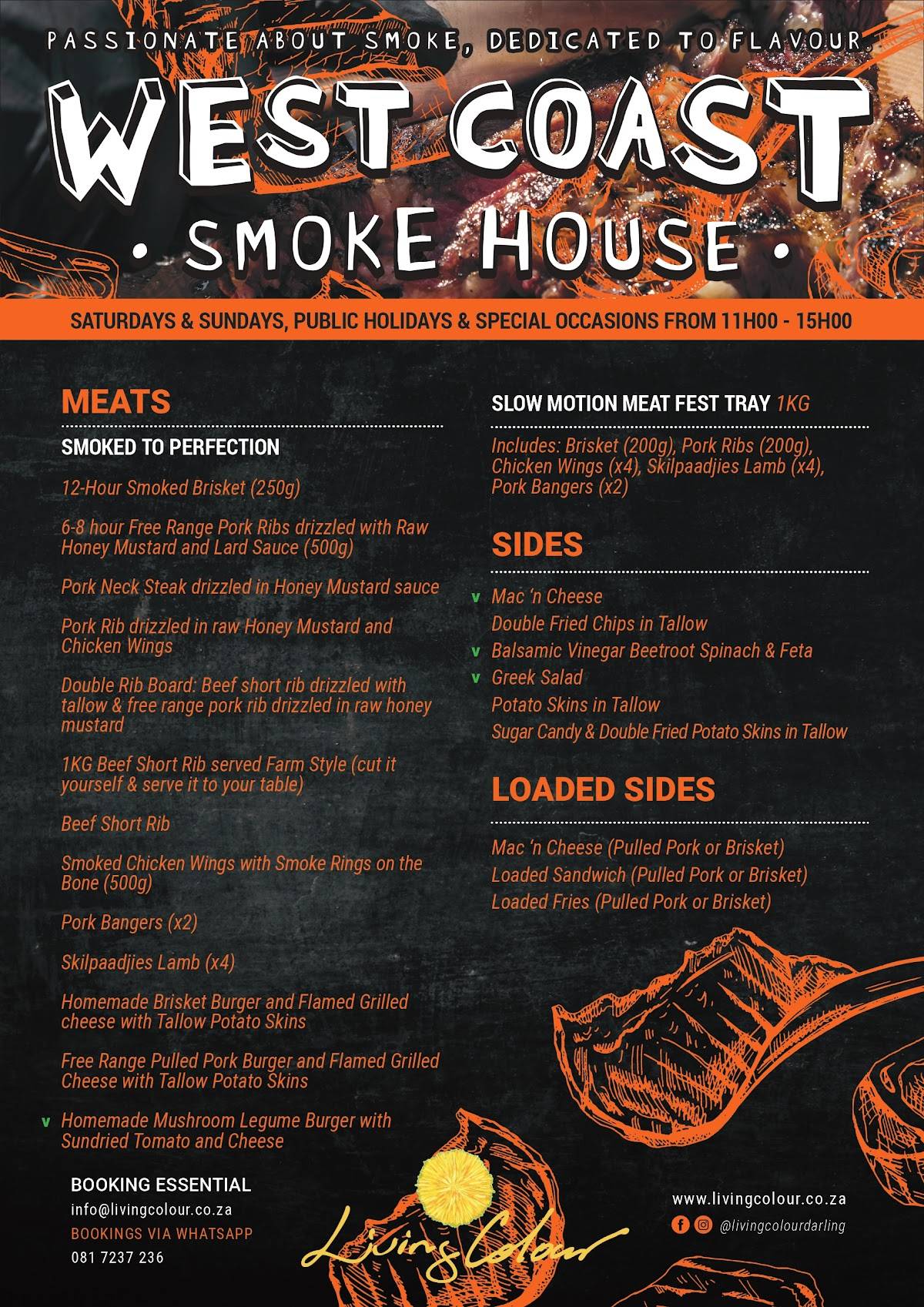 Living Colour l West Coast Smoke House меню