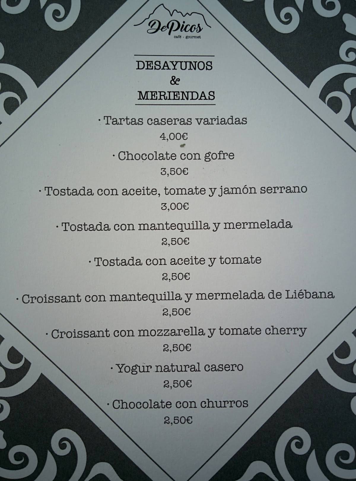 DePicos меню