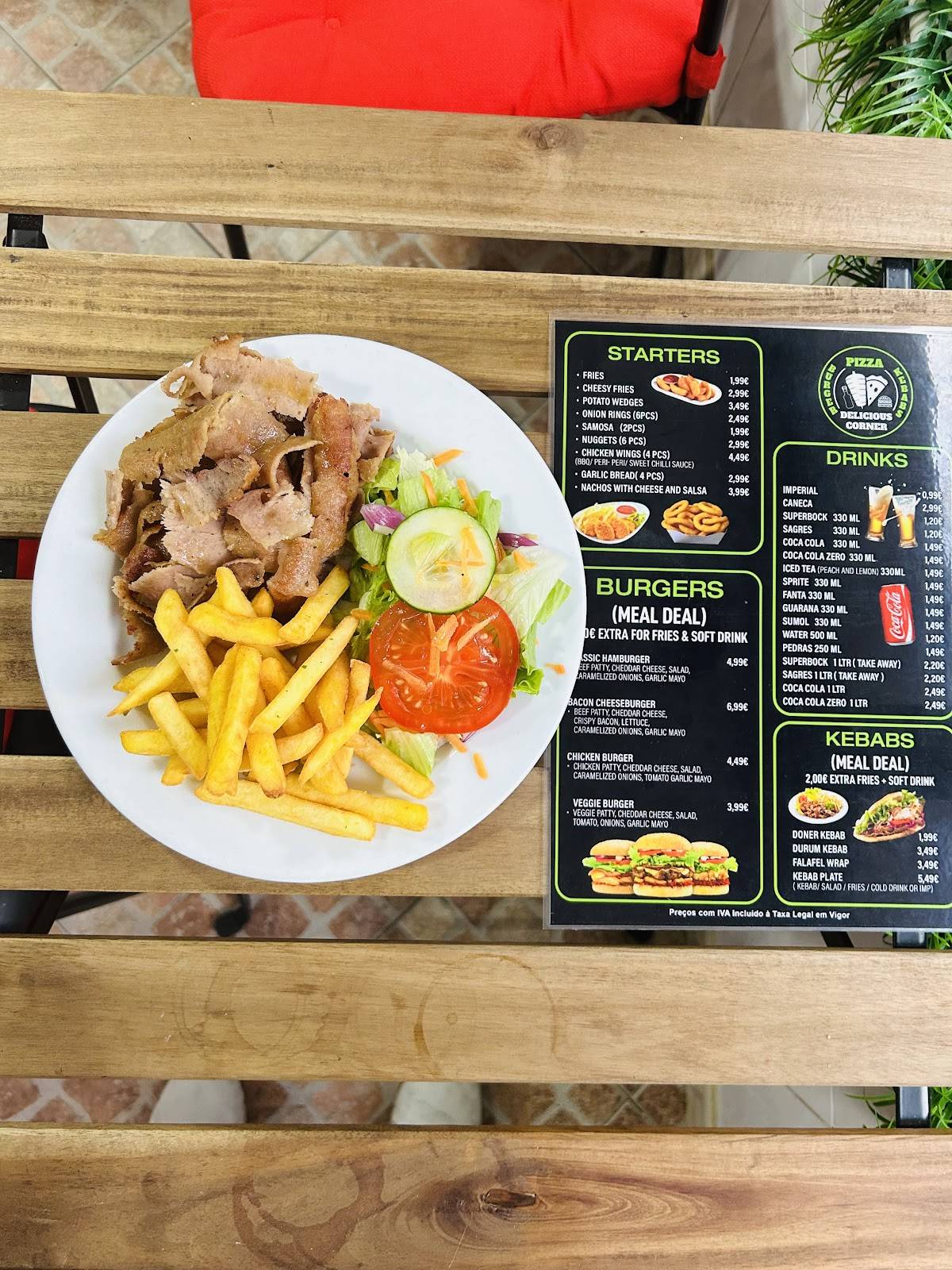 Delicious corner меню