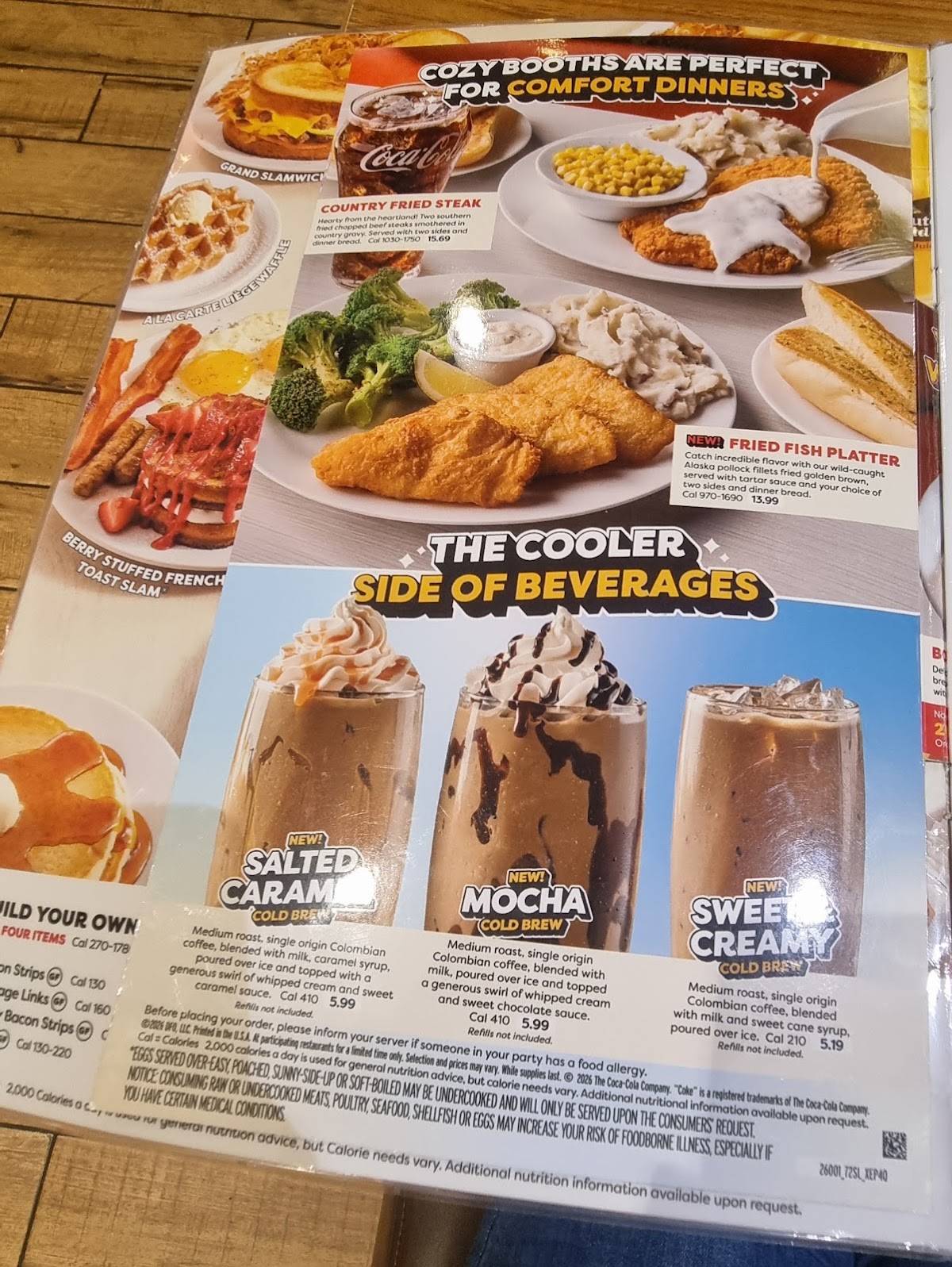 Denny's Restaurant меню