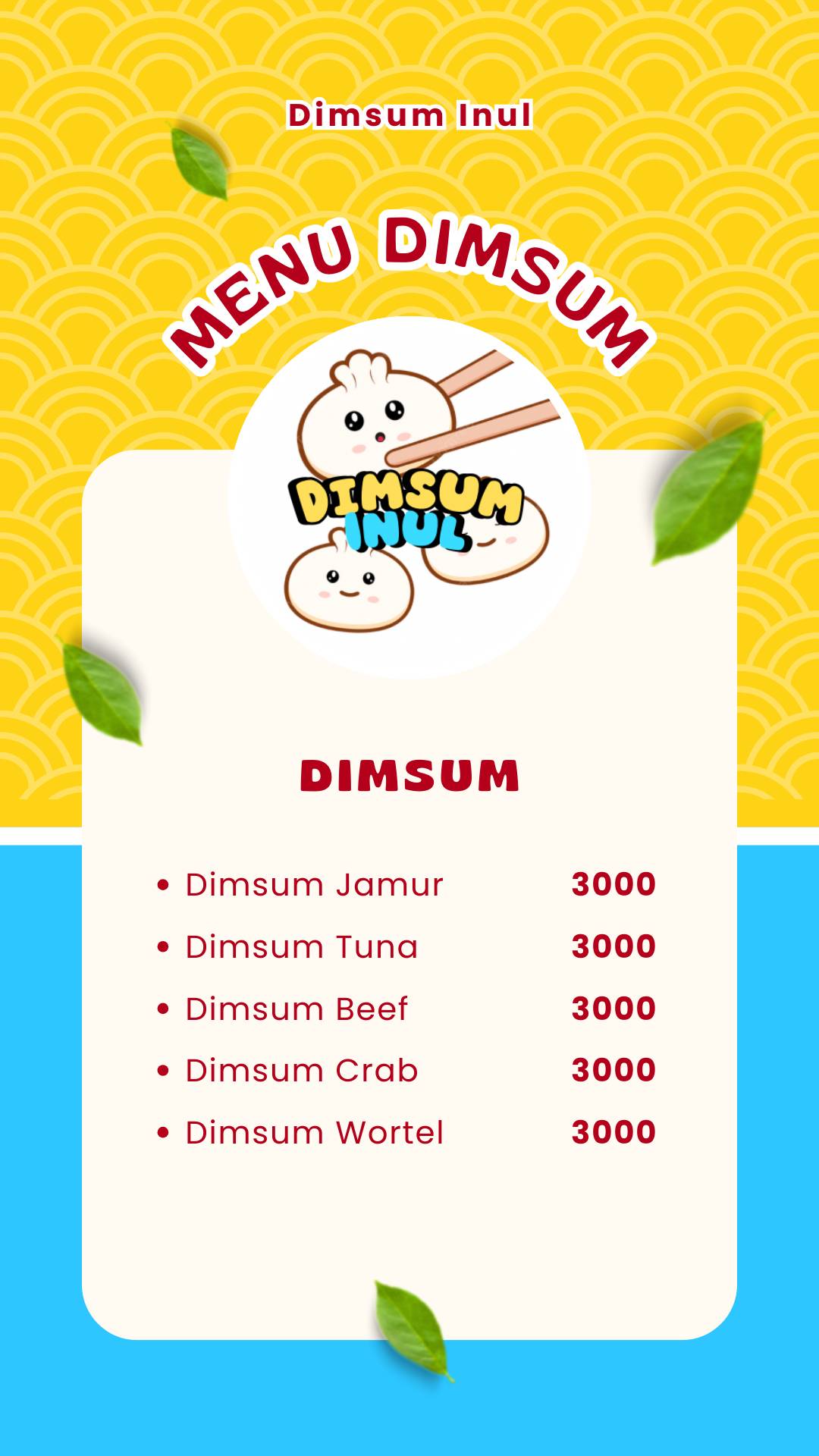 Dimsum Inul меню