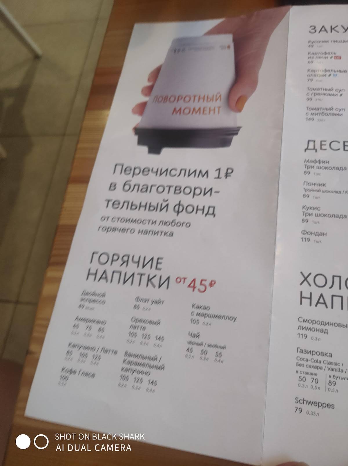 Додо Пицца меню