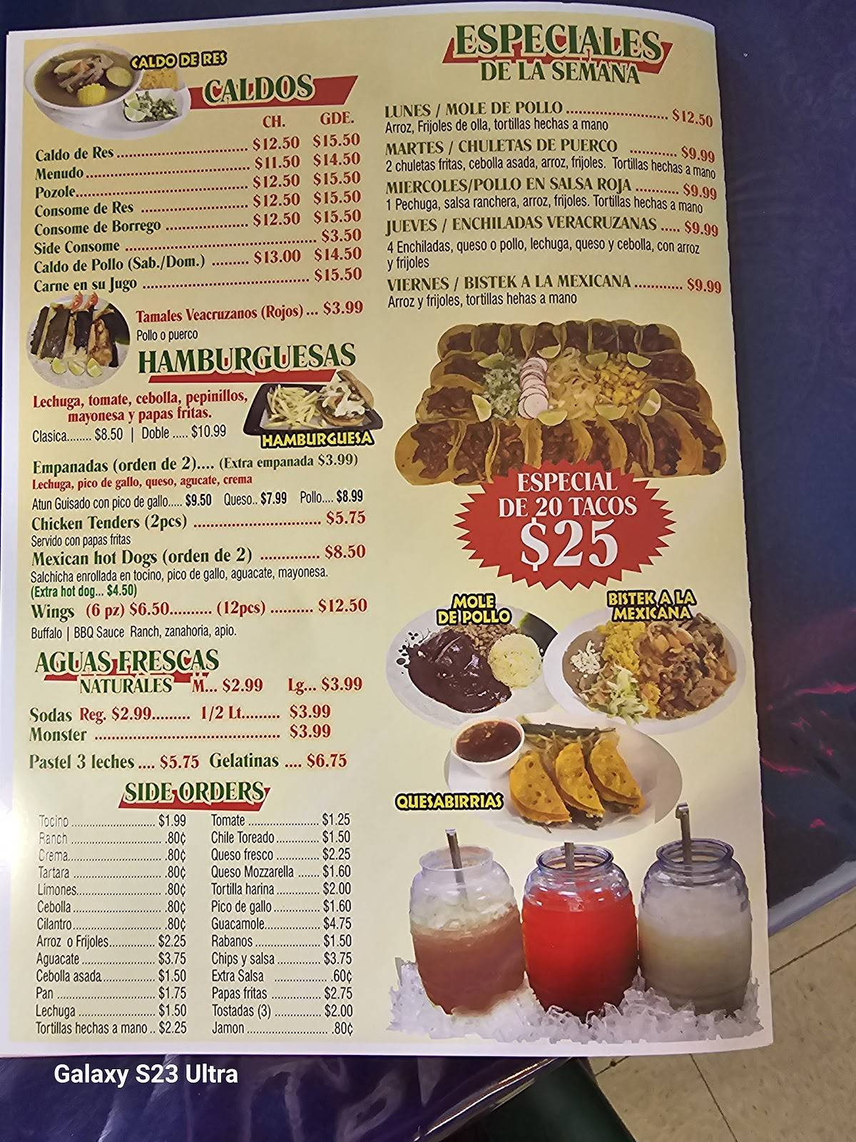 EL RICO TACO меню