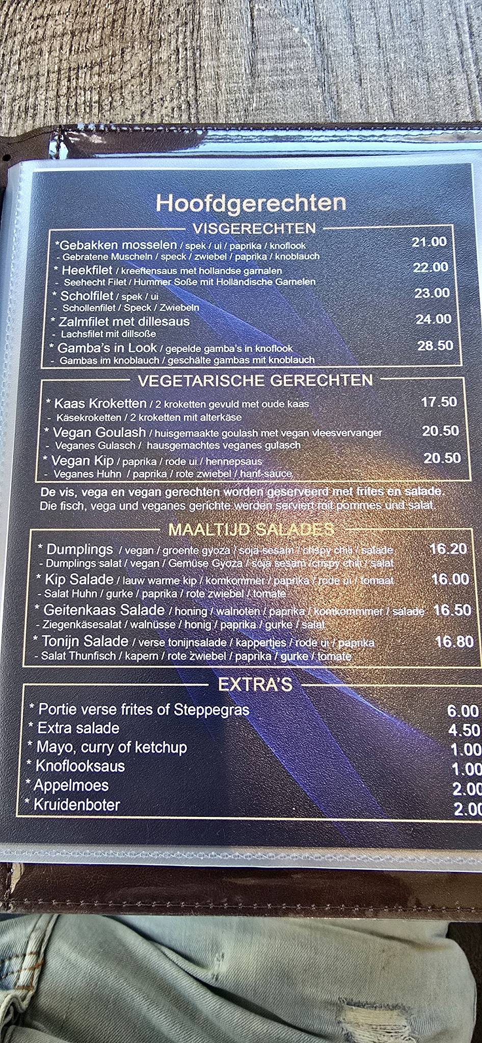 Eetcafé Simpel меню