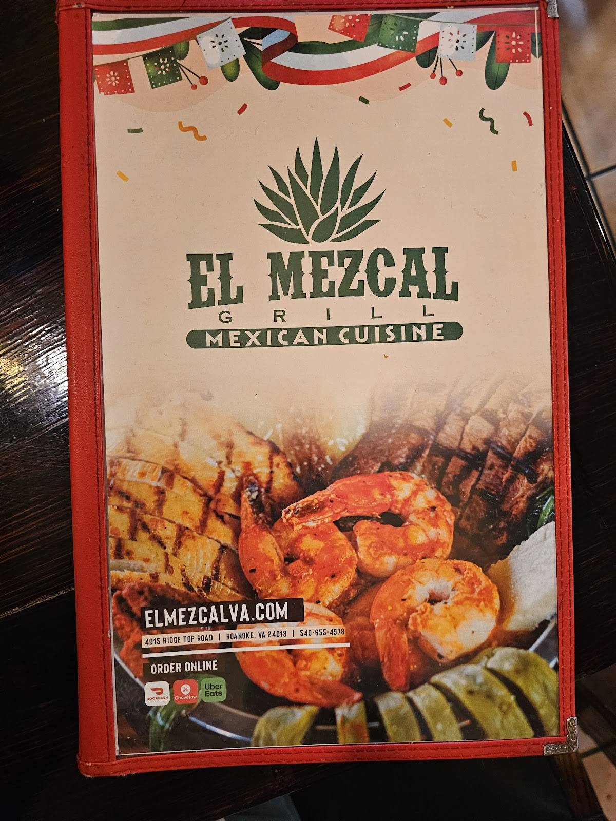 El Mezcal меню