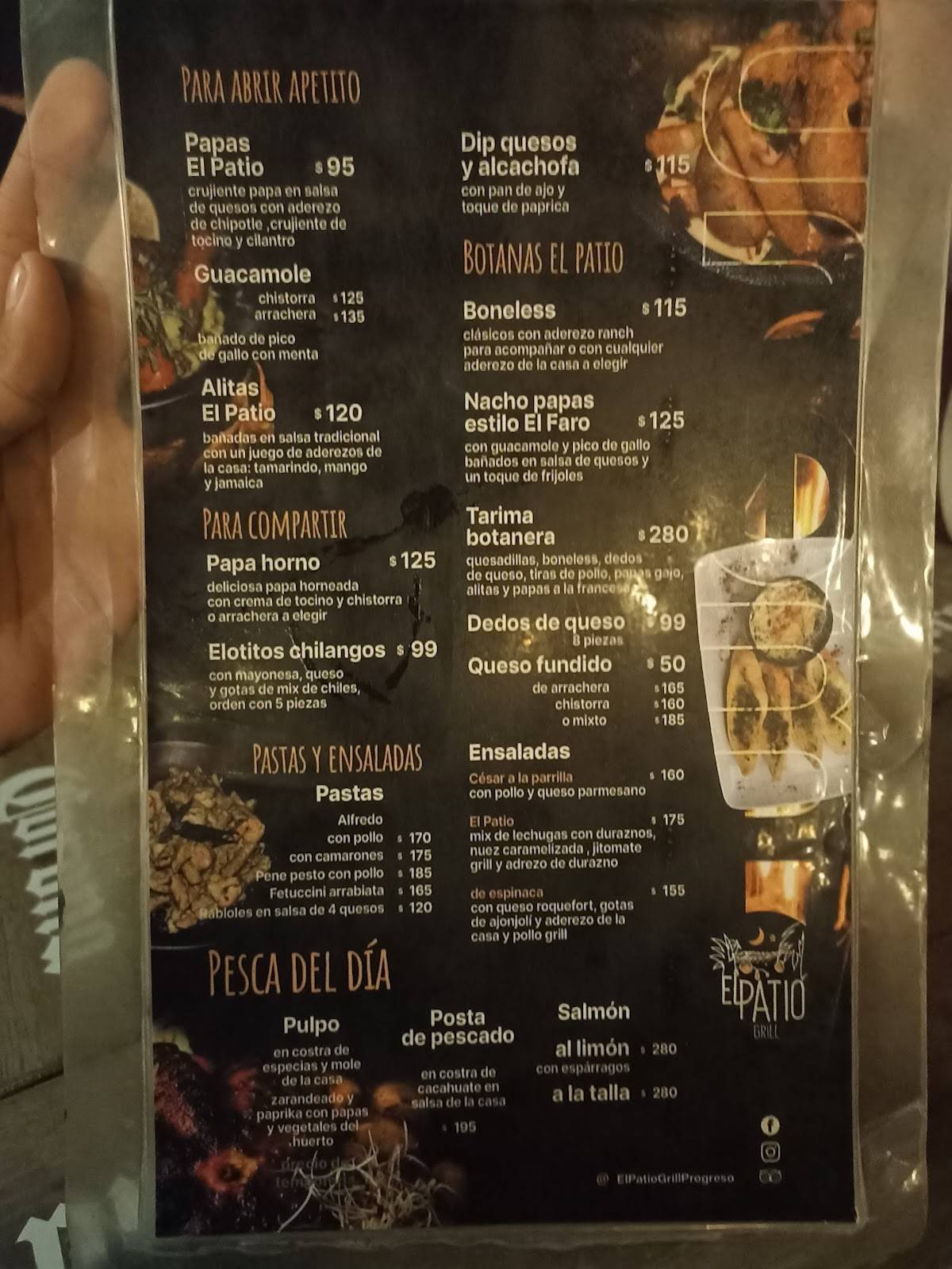 El Patio Grill Progreso меню