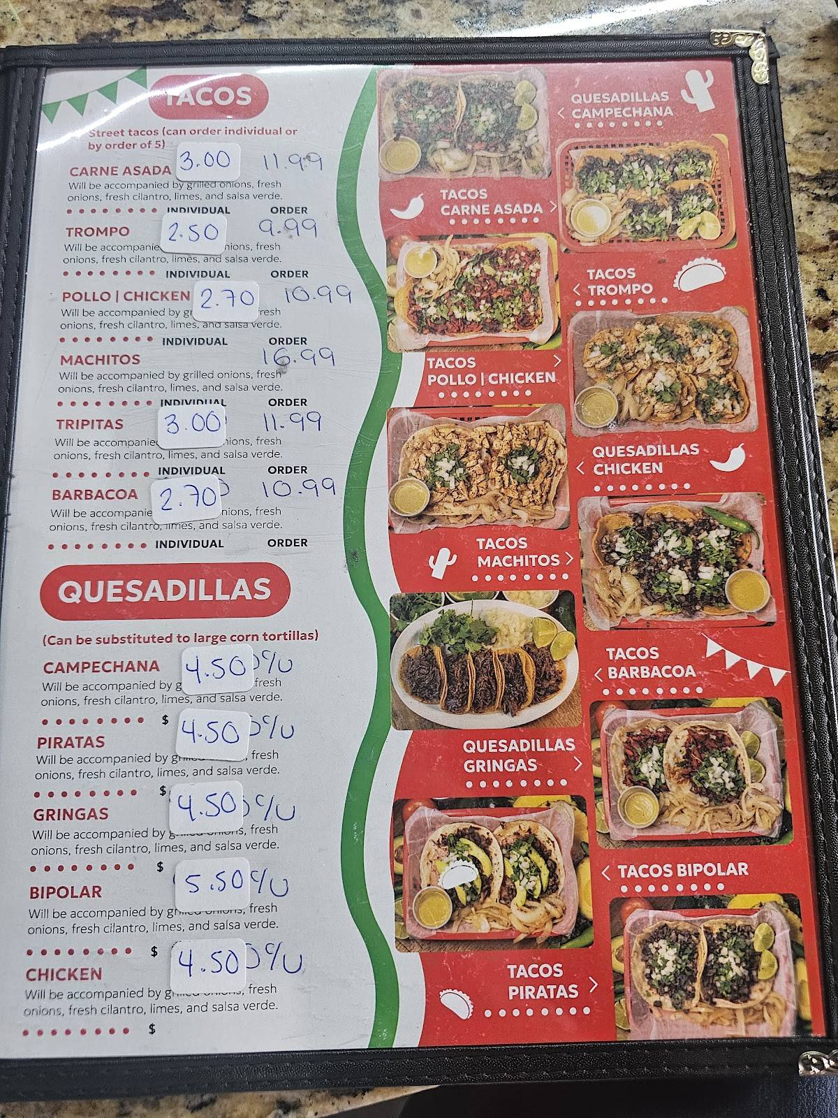 El Perron меню