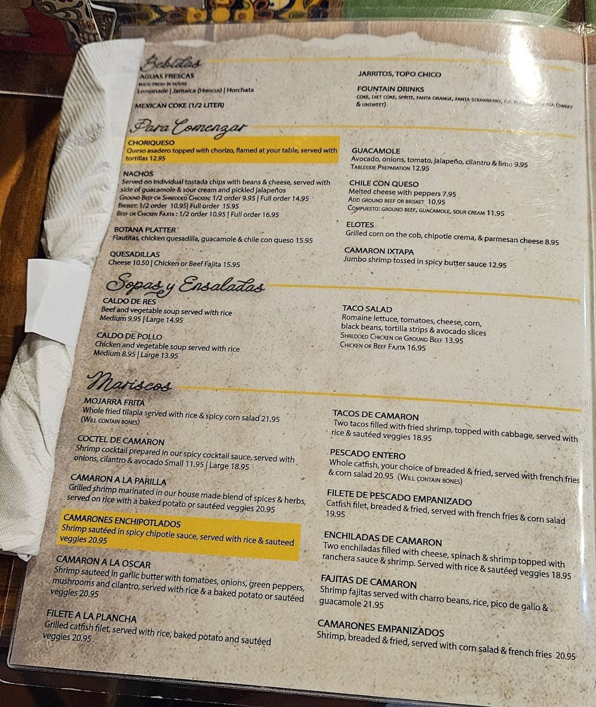 El Ranchito меню