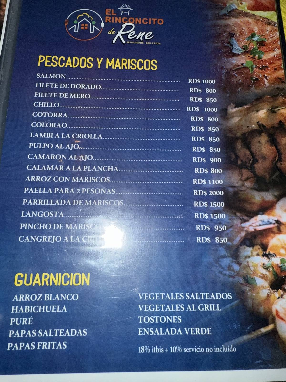 El Rinconcito de Rene меню