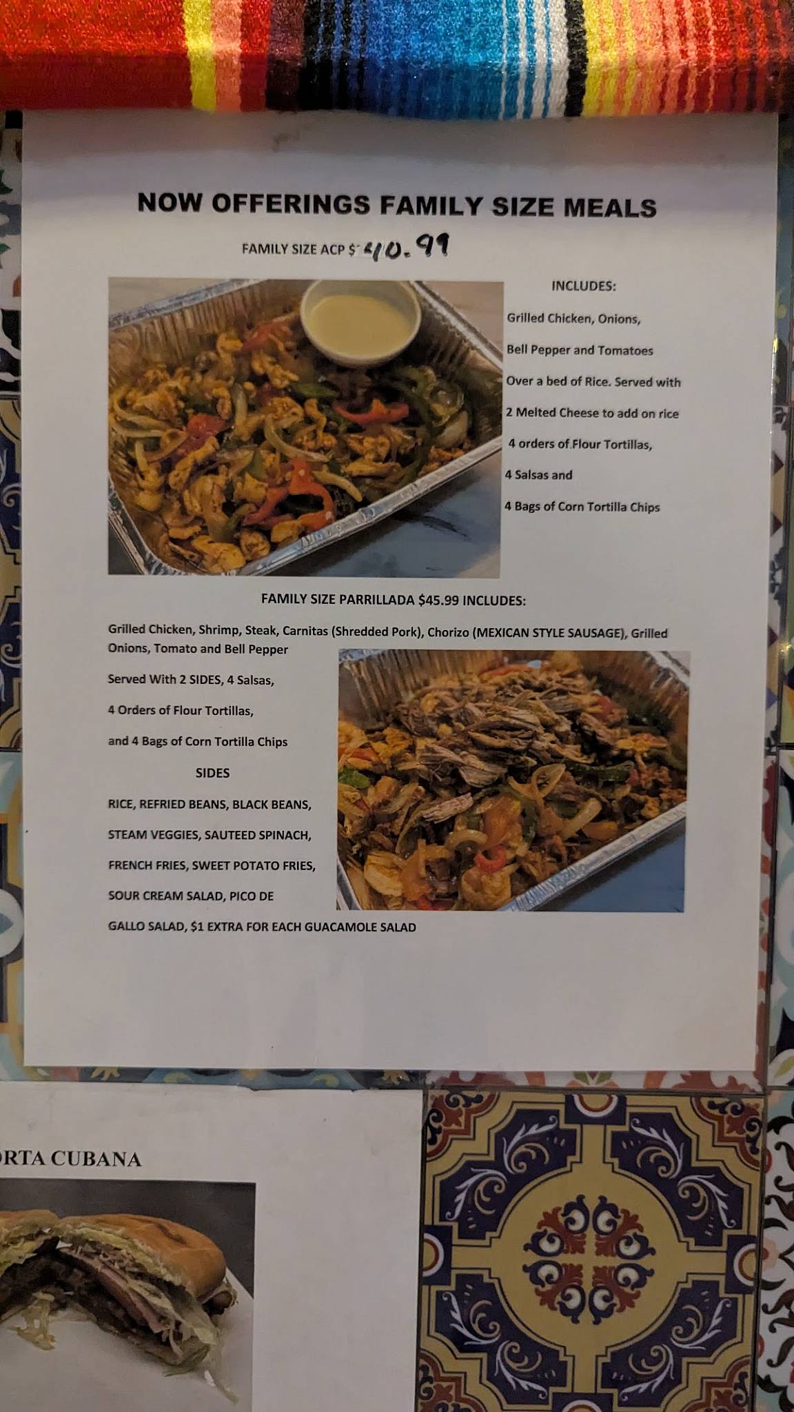 El Rodeó Mexican Restaurant меню